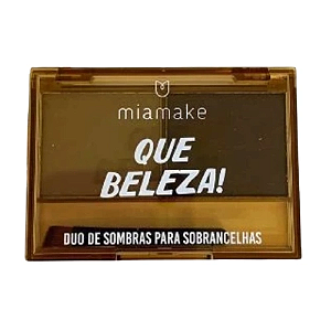 Duo de Sombras para Sobrancelha Que Beleza 2 - Mia Make