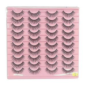 20 Pares de Cílios Postiços 6D 02