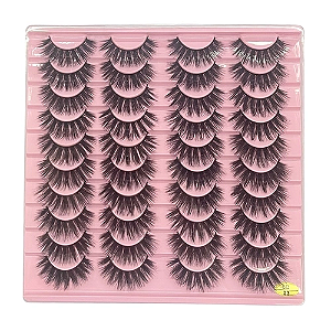 20 Pares de Cílios Postiços 6D 03