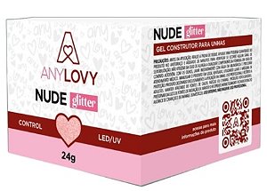 Gel Construtor NUDE GLITTER 24g - Any Lovy