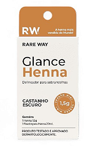 Henna para Sobrancelhas 1,5g Castanho ESCURO (MINI) - GLANCE