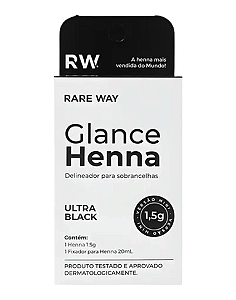 Henna para Sobrancelhas 1,5g ULTRA BLACK (MINI) - GLANCE