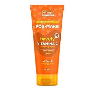 Sabonete Facial Lovely Pós-Make VITAMINA C - Face Beautiful