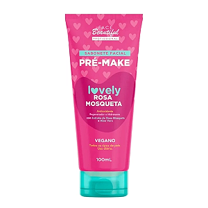 Sabonete Facial Lovely Pré-Make ROSA MOSQUETA - Face Beautifu