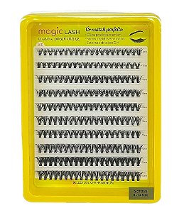 Cartela de Cílios Tufo sem Nó 30P 0.07D (No. 00121) - Magic Lash