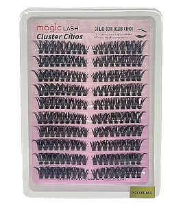 Cartela de Cílios Tufo sem Nó CLUSTER 60P 0.07D (No. 00126) - Magic Lash