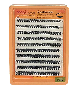 Cartela de Cílios Tufo sem Nó 50P 0.07D (No. 00123) - Magic Lash