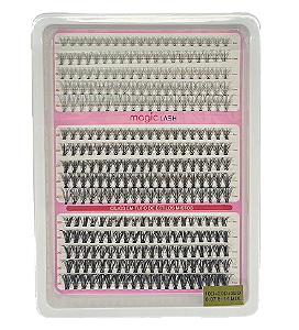 Cartela de Cílios Tufo sem Nó 10P + 20P + 30P 0.07D (No. 00119) - Magic Lash