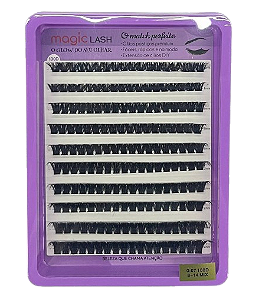 Cartela de Cílios Tufo sem Nó 100P 0.07D (No. 00124) - Magic Lash