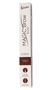 Caneta Delineadora para Sobrancelha Magic Brow Duo Castanho Médio - Luisance