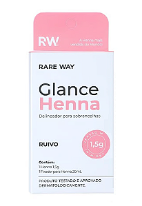 Henna para Sobrancelhas 1,5g RUIVO (MINI) - GLANCE