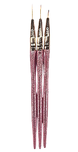 Kit com 3 Pincéis para Desenho GPA0631 - Girl Fatale