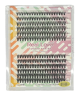 Cartela de Cílios Tufo sem Nó 30P 0.10D + 40P 0.07D Mix (CL5031) - Real Love