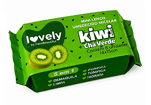 Mini Lenço Umedecido Lovely KIWI - Face Beautiful