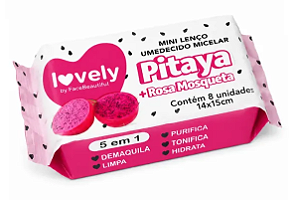 Mini Lenço Umedecido Lovely PITAYA - Face Beautiful