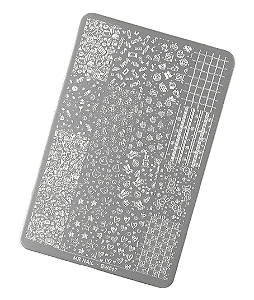Placa de Carimbo BW017 (4252) - Mr Nail