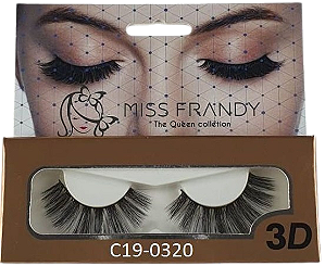 1 Par de Cílios Postiços 3D C19-0320 - Miss Frandy