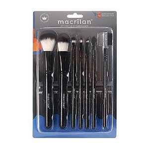 Kit com 7 Pincéis para Maquiagem KP5-9A - Macrilan