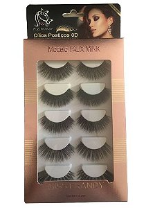 5 Pares de Cílios Postiços 3D Faux Mink C19-1264 - Miss Frandy