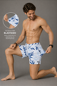 Short Folhagem Branca