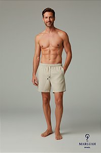 Short Linho Bege Cru