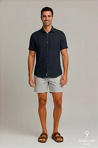 Camisa Linho Marinho