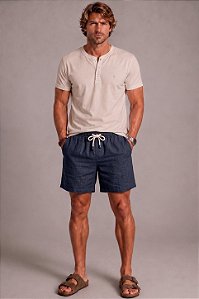 Camiseta Henley Premium Areia – Marluah Brasil