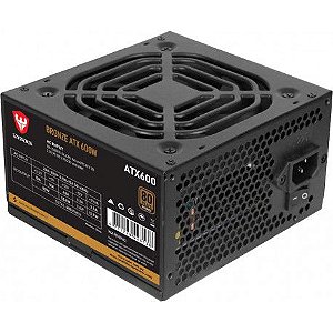 Fonte ATX 600W Real 80 Plus Bronze Gamer Satelite Pfc