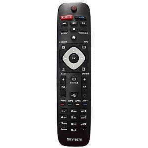 Controle Remoto Tv Philips Smart Com Netflix 8076