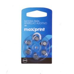 BATERIA PARA APARELHO AUDITIVO MAXPRINT A312 1,4V 6 UN