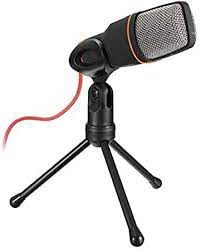 Microfone Condensador Com Tripé P/ Gravação Profissional Pc/Notebook/Smatphone