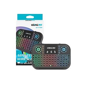 Novo Mini Teclado Iluminado Air Mouse Touch Wireless 3 Cores Led