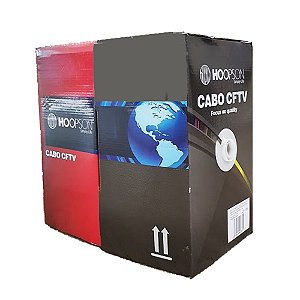 CABO DE REDE CFTV MARCA HOOPSON PRETO 305 MTS
