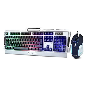 Kit de teclado e mouse gamer Exbom BK-G3000 Inglês US