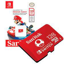 Cartao de memoria 128 giga Sandisk Nintendo Switch