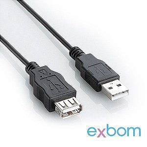 CABO EXTENSOR USB 2 METROS COM FILTRO