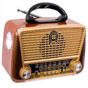RADIO AM/FM REC  RETRÔ GOLDEN ULTRA GT-3166 CARD/USB/BLUETOOTH
