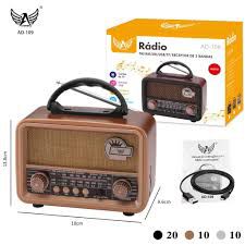 RADIO AM/FM REC  RETRÔ ALTOMEX AD-158 CARD/USB/BLUETOOTH