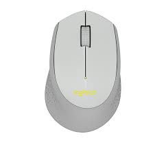 Mouse sem fio Logitech M280 com Conexão USB - Cinza