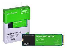 SSD Nvme 250GB Western Digital Green M.2 2280 PCIe G3 SN350