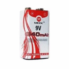 BATERIA 9V RECARREGAVEL MOX 340 MAH