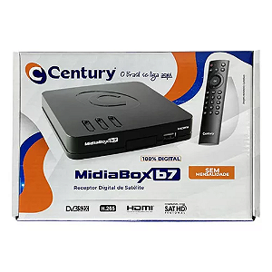 Receptor Midiabox B7 Century Midia Box B7 Hdtv Sat Regional