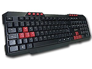 TECLADO PARA COMPUTADOR MULTIMIDIA COM FIO GAMER USB