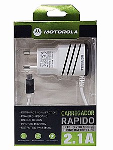 Carregador Fast Charger Motorola 2 in 1