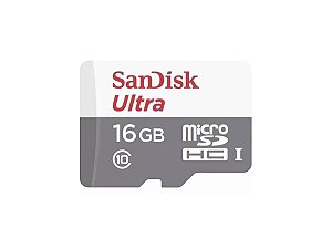 Cartão Micro Sd 16Gb Ultra Sandisk Classe 10
