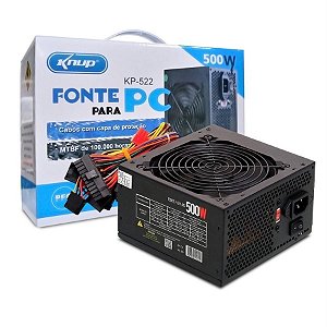 Fonte Atx 450w Real Pc Gamer Knup