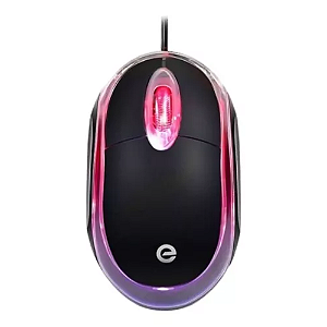Mouse Optico R-8 m1601 Preto Com Led Hoopson USB