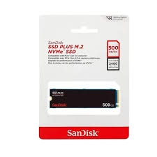 Hd Ssd M.2 NVMe 500GB Chave M Sandisk Plus G26 5 Pinos 2280