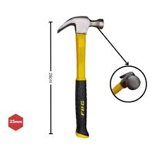 MARTELO DE METAL 25mm C/ CABO EMBORRACHADO FBG-3063