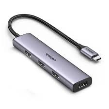 Hub Ugreen 4 in 1 USB-C Para 4 USB 3.0 Alta Velocidade